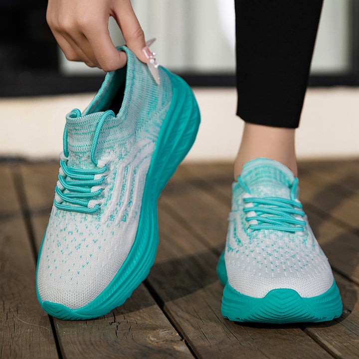 Herre Strik-Performance-Sneakers med Adaptive Fit Teknologi Stilla
