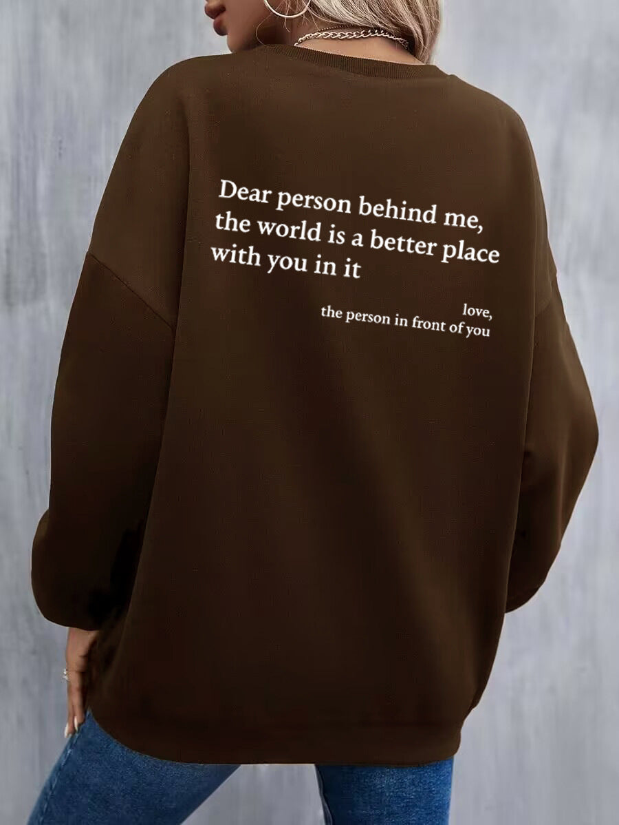 Kvinders sweatshirt med inspirerende design og komfortabel pasform Stilla