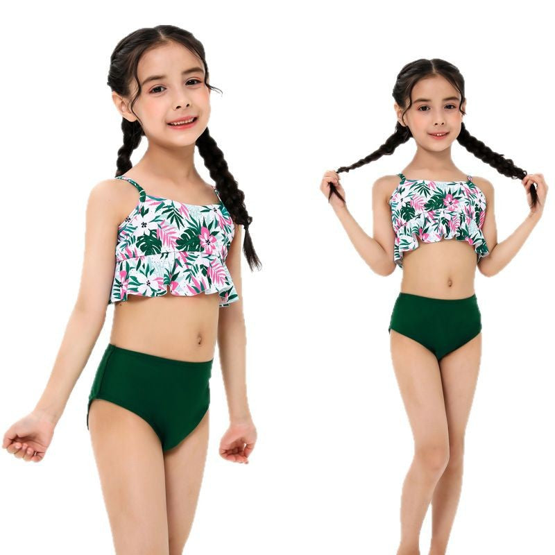 Dame bikini-sæt med crop-top og høj talje Stilla