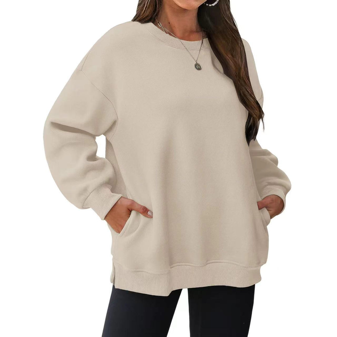 Dame Oversize Sweatshirt med høj krave Stilla