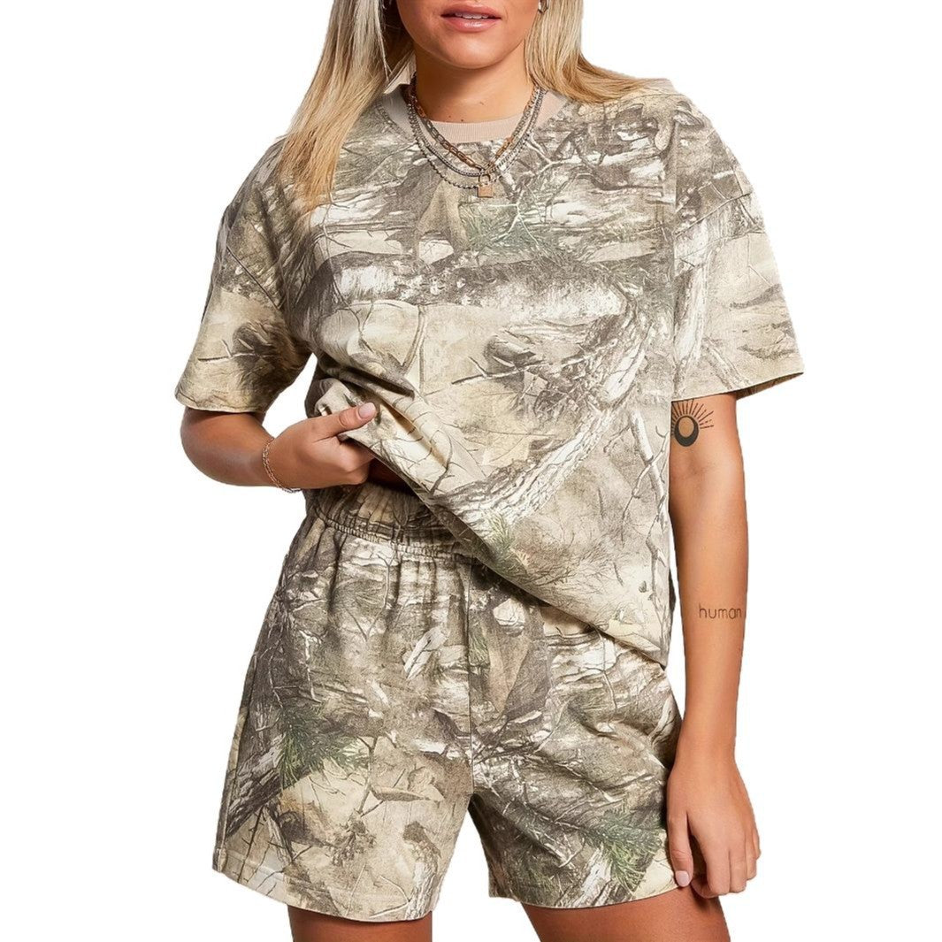 Dame Camo Print Komfort Sæt Stilla
