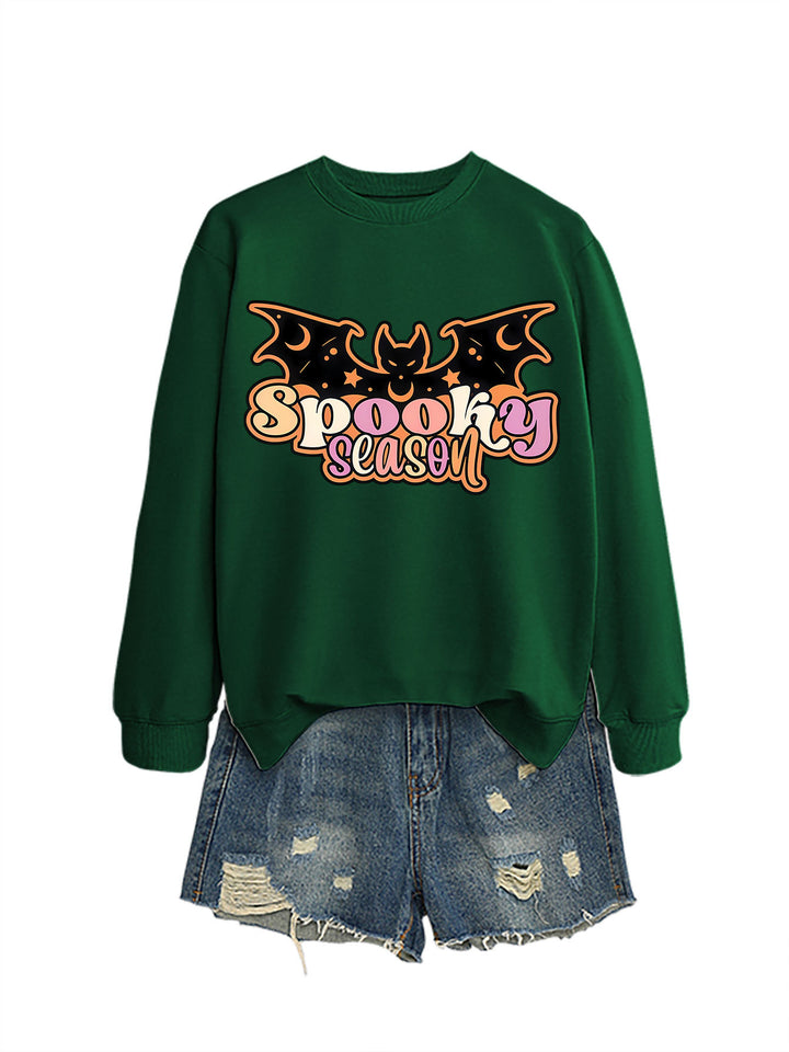 Kvinders sweatshirt med kreativ Halloween-design Stilla