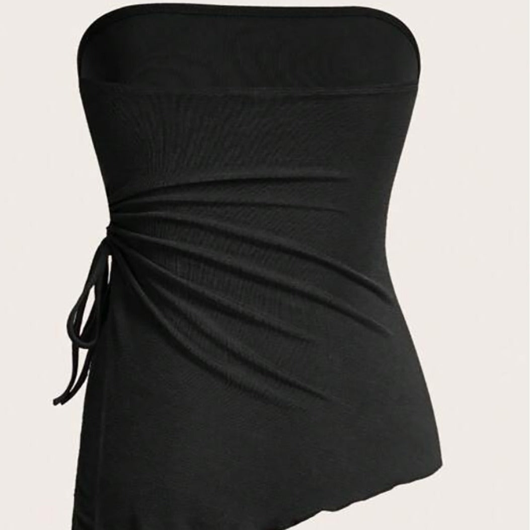 Dame bandeau top med moderne pakke design og justerbare stropper Skovae