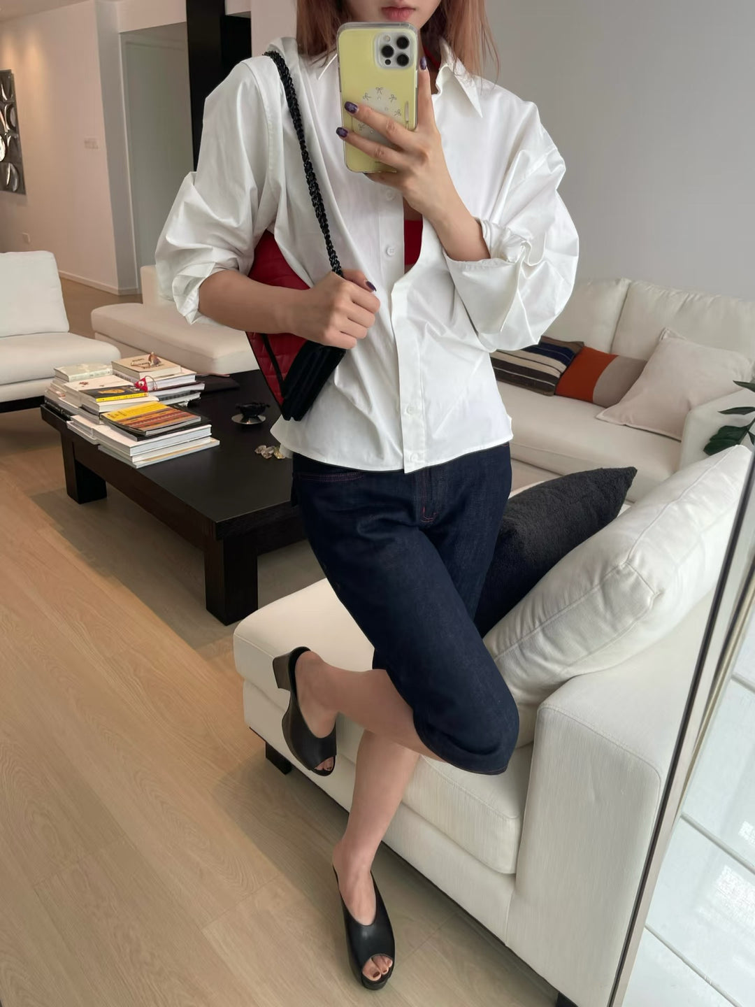 Dame Elegant og behagelig bluse med oversized snit og fin bomuldsblanding Stilla
