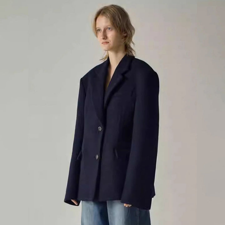 Damer elegant oversized blazer med sofistikeret indvendig jakke Stilla