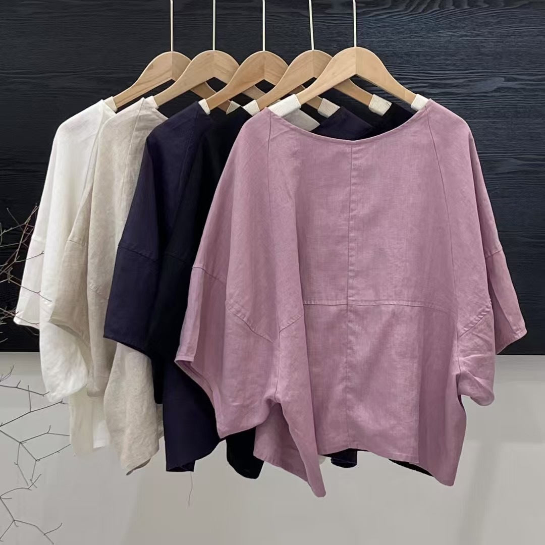 Femme Relaxed Fit Plissé-Tunika-Top Stilla