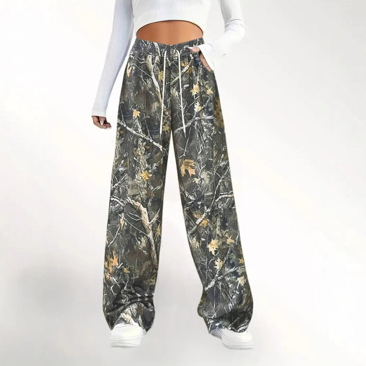 Dame Camouflage Relaxed Fit Jogger-bukser Stilla