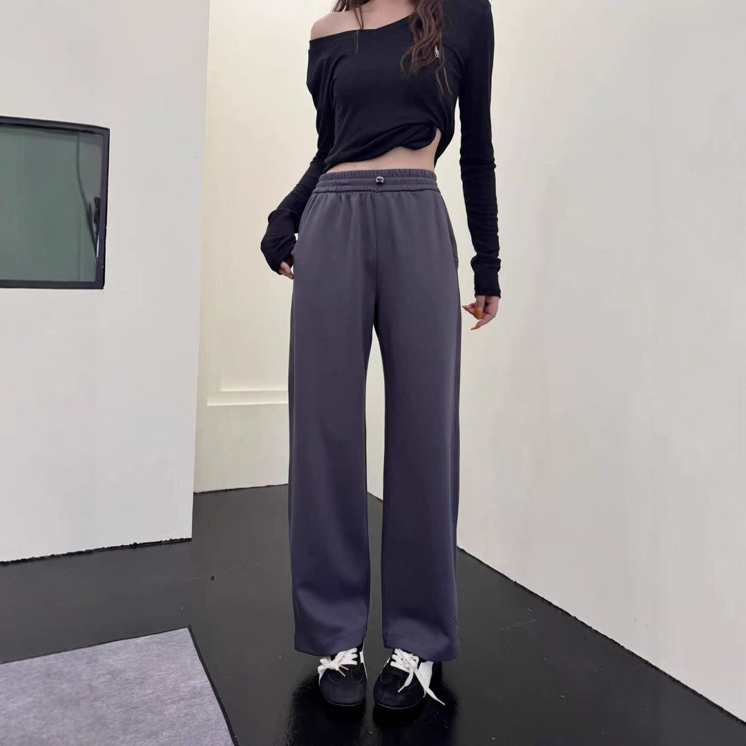 Kvinders sporty fritidsbukser med elastisk talje og sidelommer Stilla
