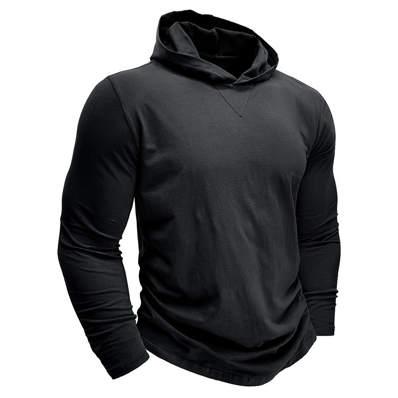 Herre langærmet Hoodie-T-shirt med afslappet pasform og åndbart materiale Stilla