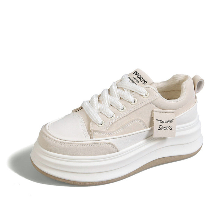 Dame Mode Sneakers med tyk sål og åndbar overfladestruktur Stilla
