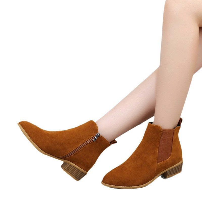 Dame Chelsea-støvler i elegant suede-design Stilla