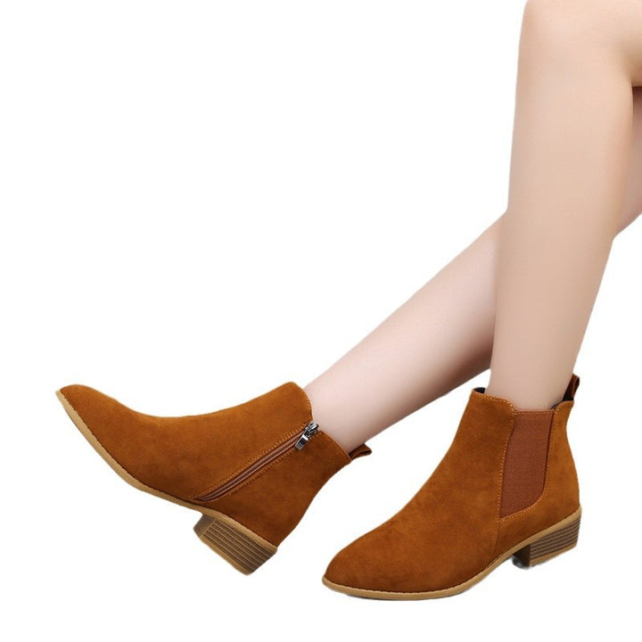 Dame Chelsea-støvler i elegant suede-design Stilla