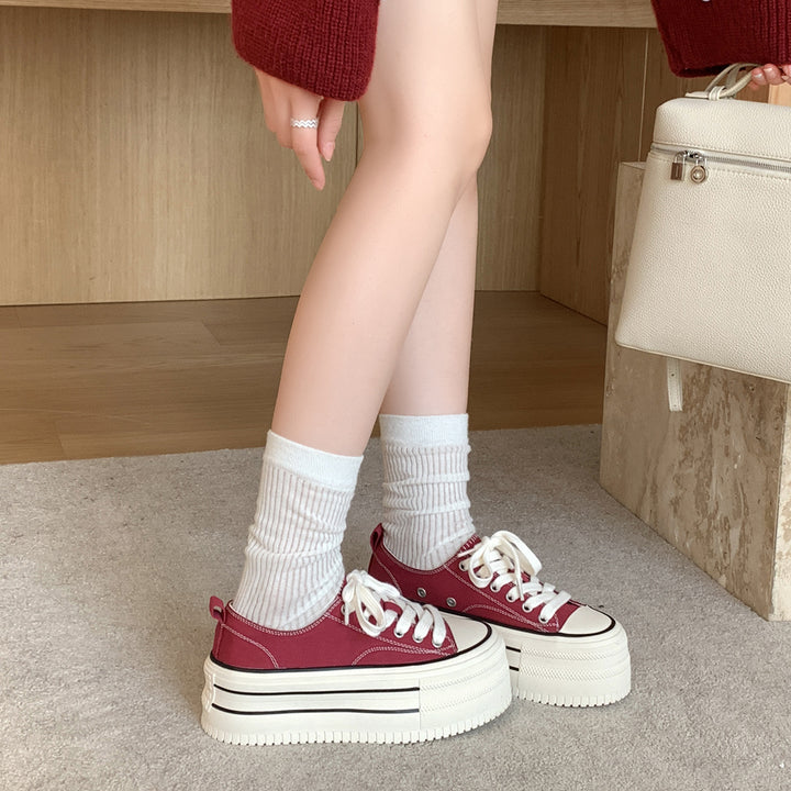 Femme Platform Fritid Sneakers Stilla