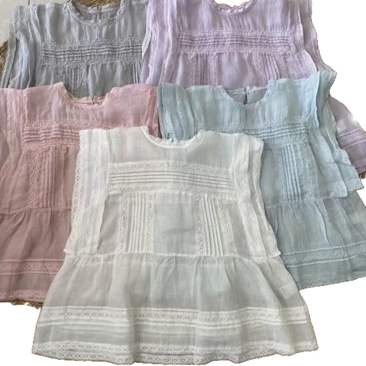 Femme Let Struktureret Ermeløs Bluse Stilla