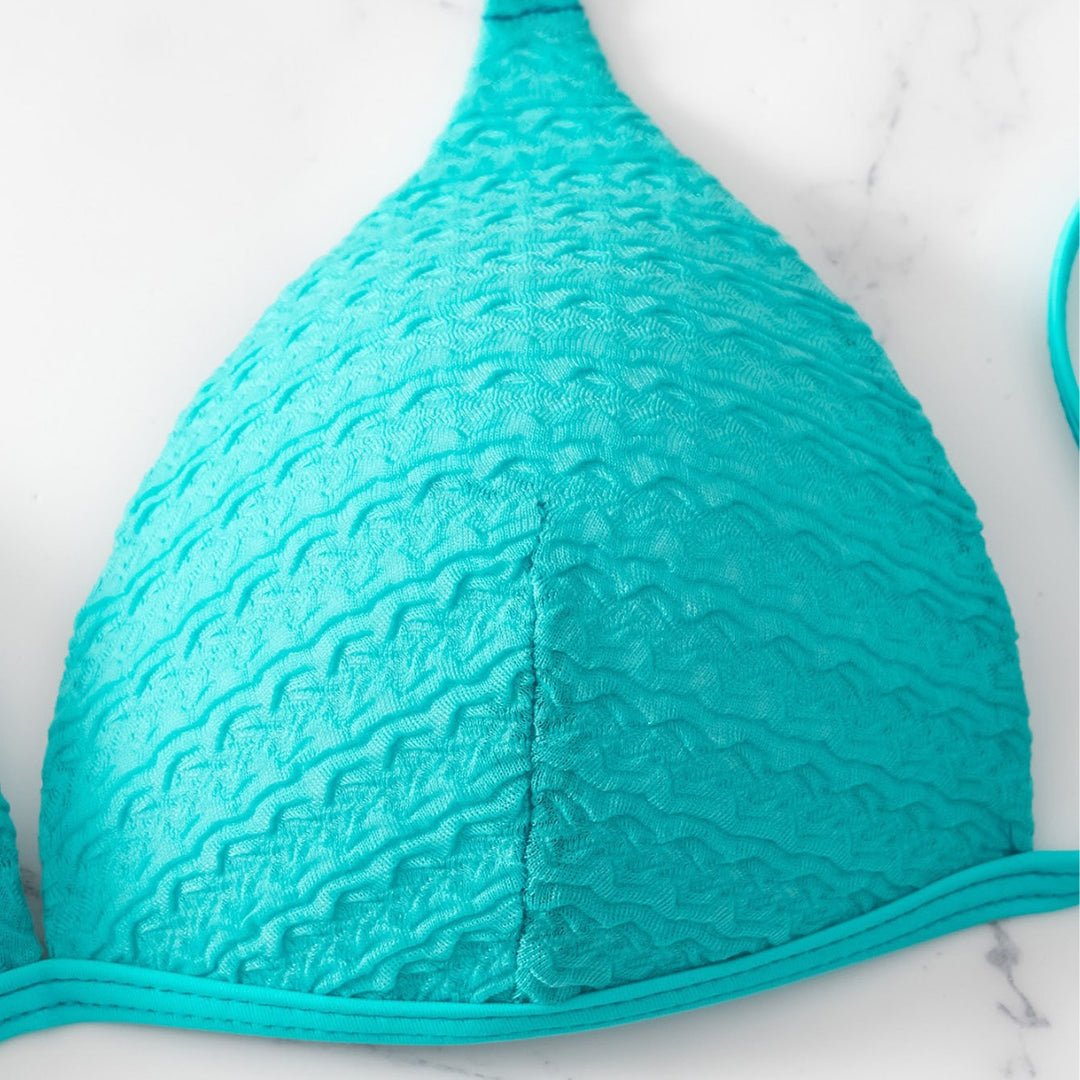 Dame Bikini-top med elegant struktureret design og justerbare stropper Stilla