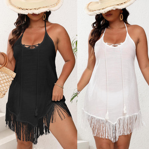 Dame Bohemian Halterneck Strandkjole Stilla