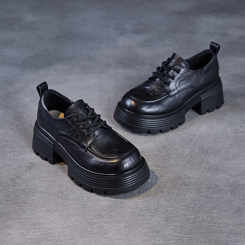Dame Chunky Snørre-Platform-Sneakers Stilla