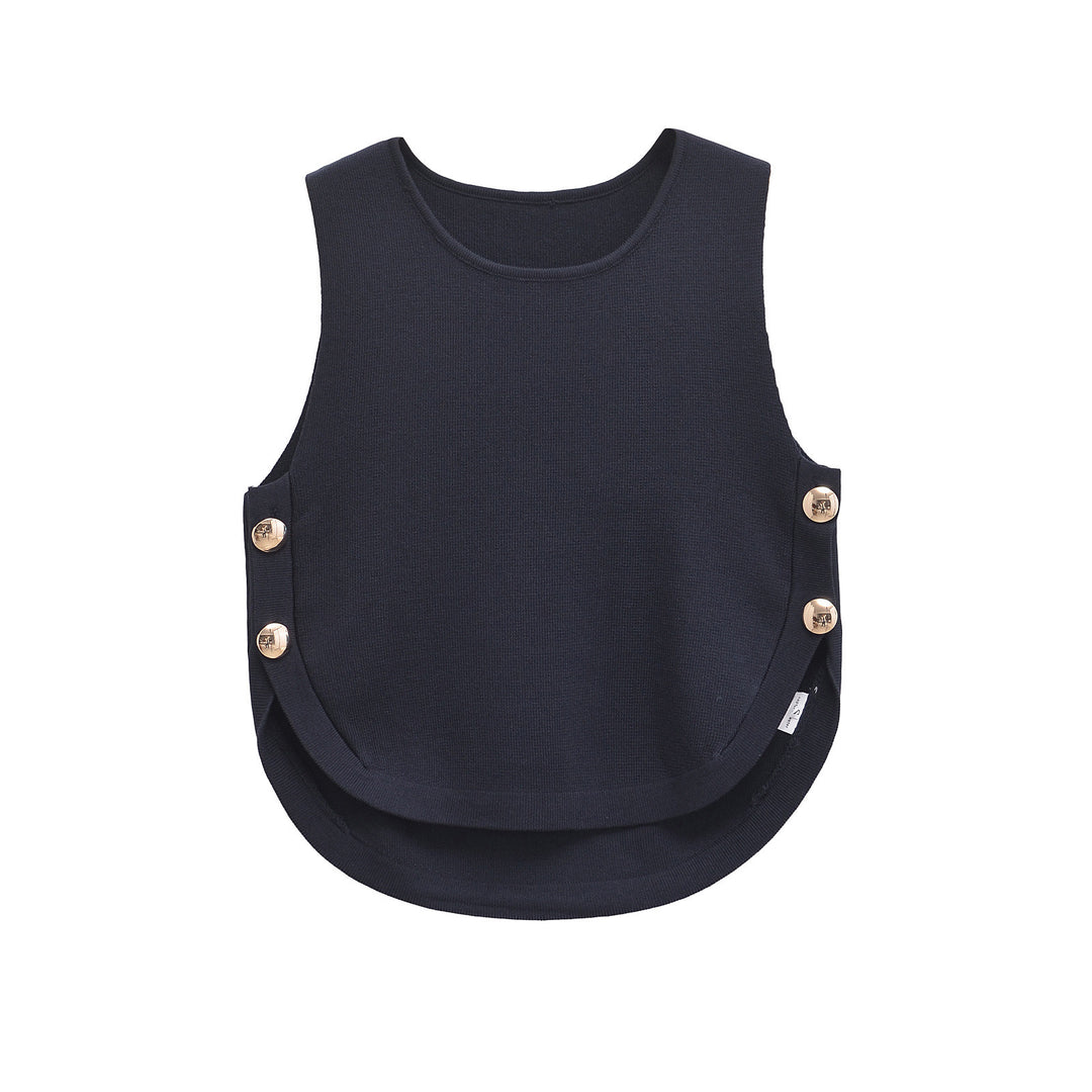 Femme Stylish Button-Down Tank Top Stilla