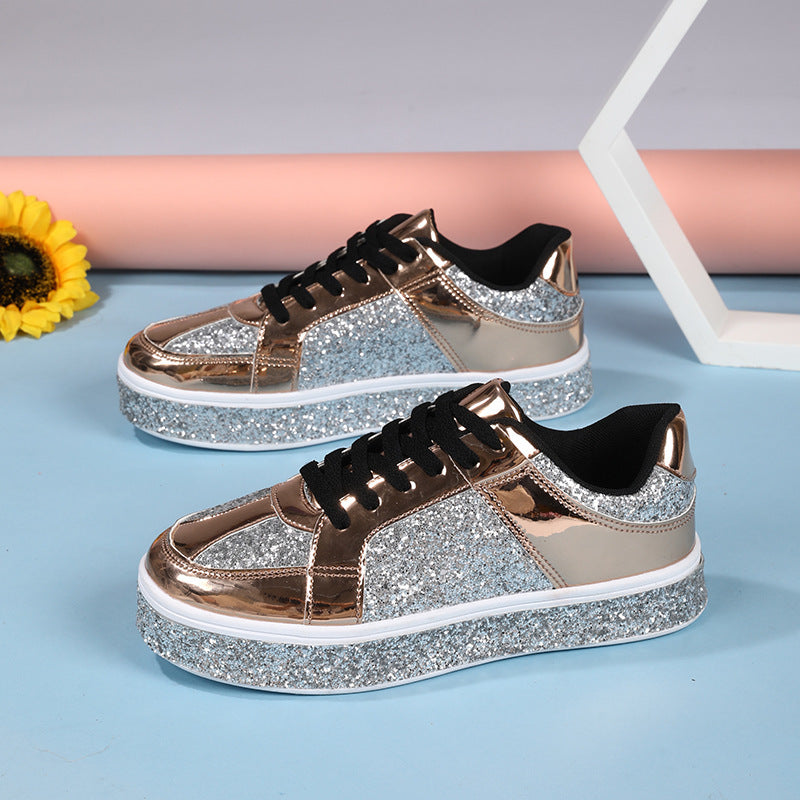 Dame Glitrende Lifestyle Sneakers Stilla