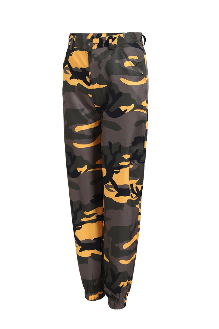 Dame Camo Utility Cargo Bukser Stilla