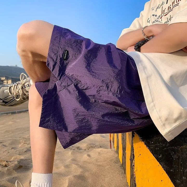 Herrer Behagelige Sommer Shorts med elastisk talje og praktiske sidelommer Stilla