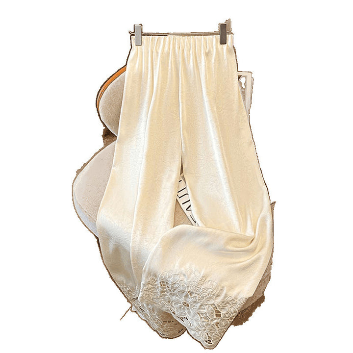 Femme Elegant Broderede Loungebukser Stilla
