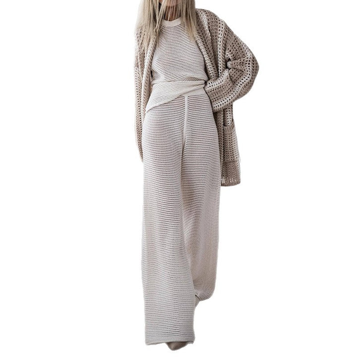 Dame strikdragt i afslappet boho-stil med løs pasform Stilla