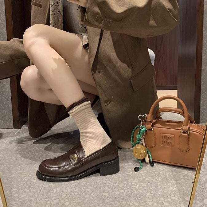 Dame Elegant Laklæder Slipper Stilla