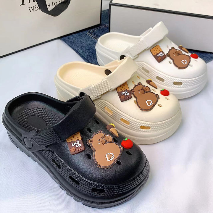 Dame Legesyge Clogs med dyremotiver og ergonomisk fodseng Stilla
