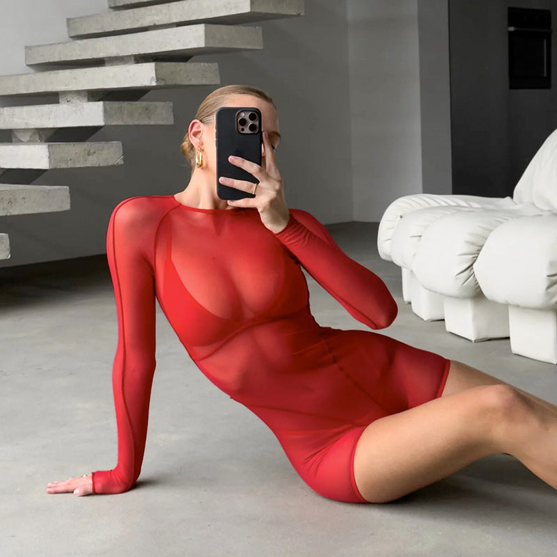 Dame Sporty Bodysuit med moderne slange mønster og lange ærmer Stilla