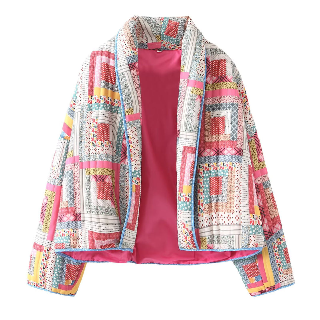 Femme Stepp-Patchwork-Jakke Stilla