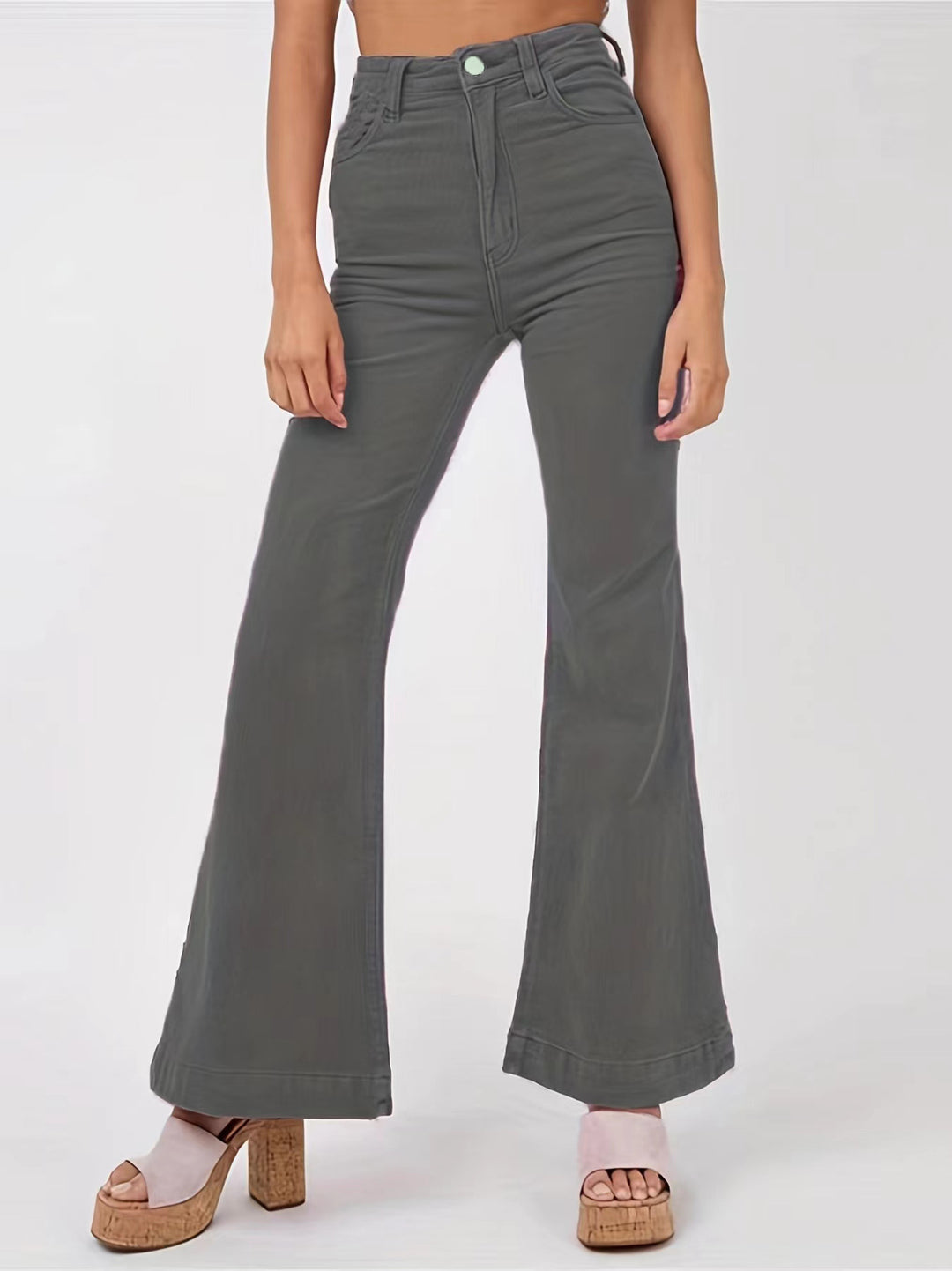 Dame høj talje svingende jeans Stilla