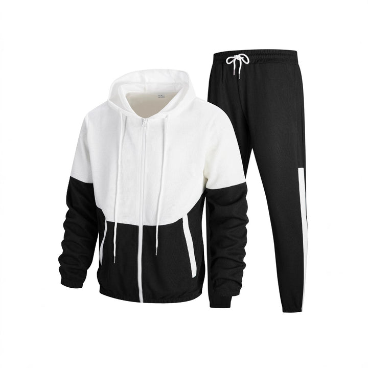 Herrer sporty outdoor sæt med åndbare materialer og stilfuldt farveblokdesign Stilla