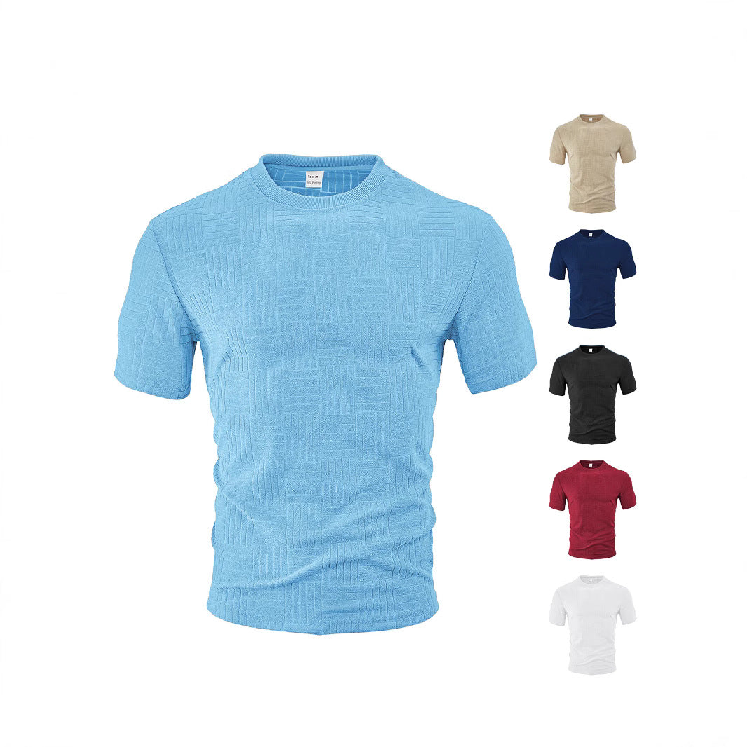 Herren struktureret T-shirt med åndbar teknologi Stilla