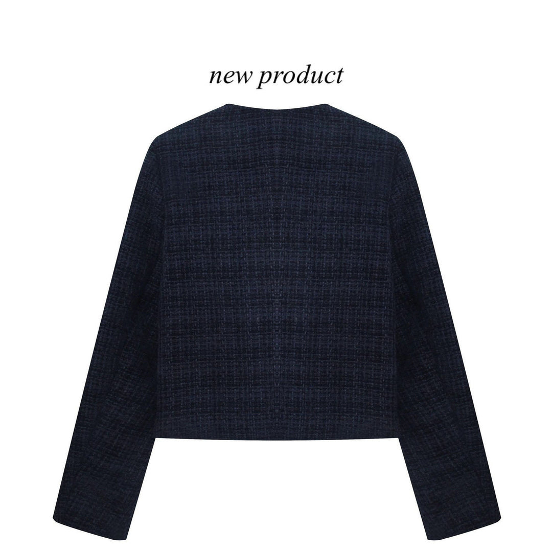 Kvindernes cropped blazer med guld knapper Stilla