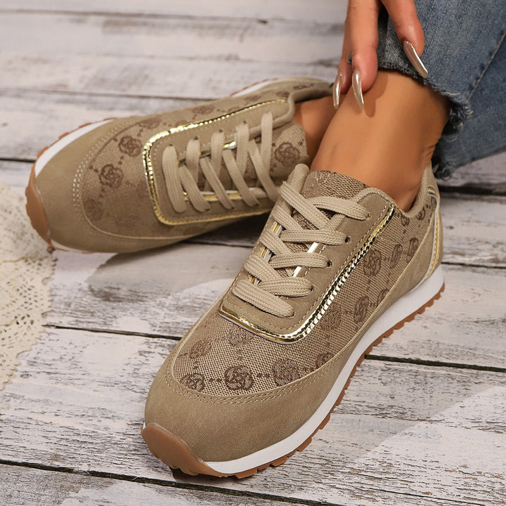 Dame Sneakers med moderigtigt canvas-design og åndbar sål Stilla