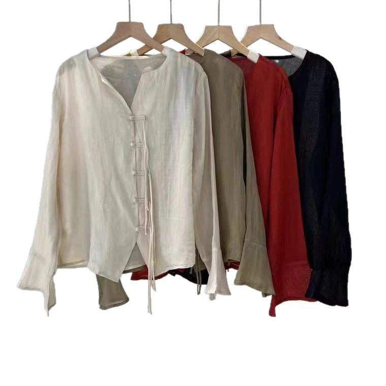 Femme Elegante Bindefront Bluse Stilla