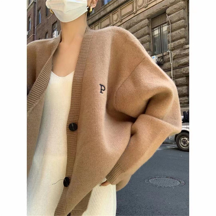 Femme Oversized Knap-Front Strikcardigan Stilla
