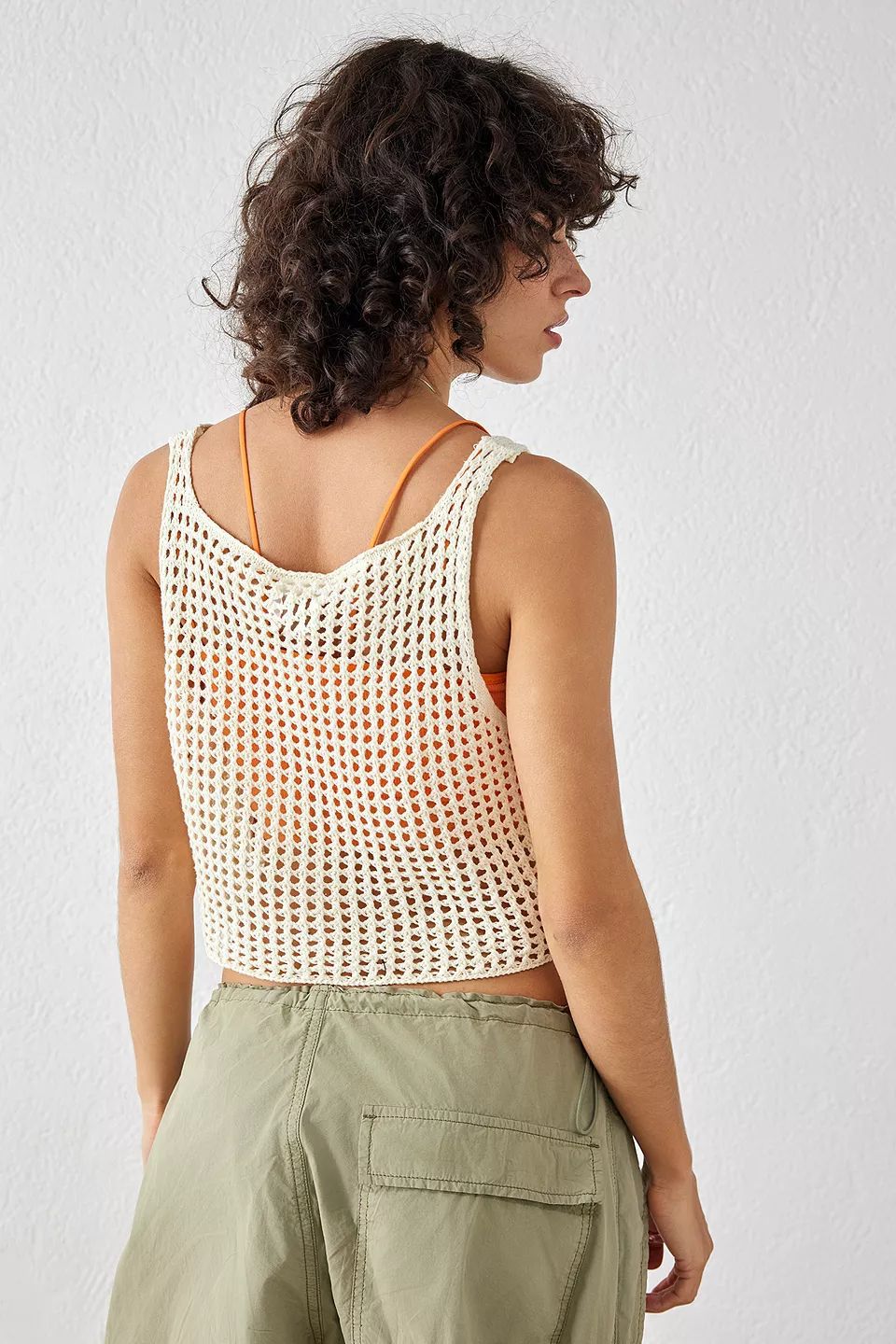 Dame luftig net-crop-top Skovae