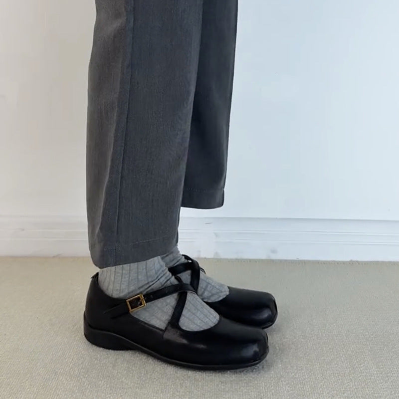 Damer Elegante Krydsrem Mary Jane Ballerinas Stilla