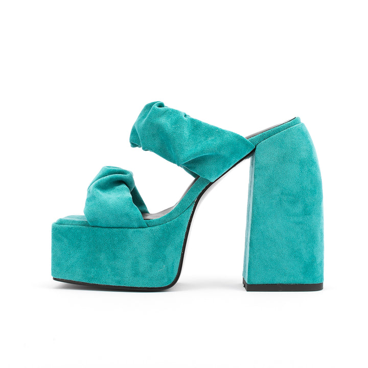 Femme Dekorative High-Platform Sandaler med Knude Remme Stilla