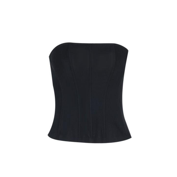 Dame Bustier-top med figurskabende design Skovae