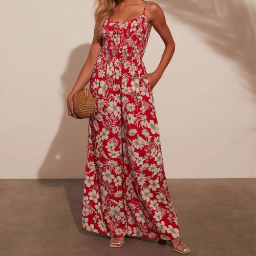 Kvinder Elegant Casual Maxi Kjole med Blomster Mønstre Stilla