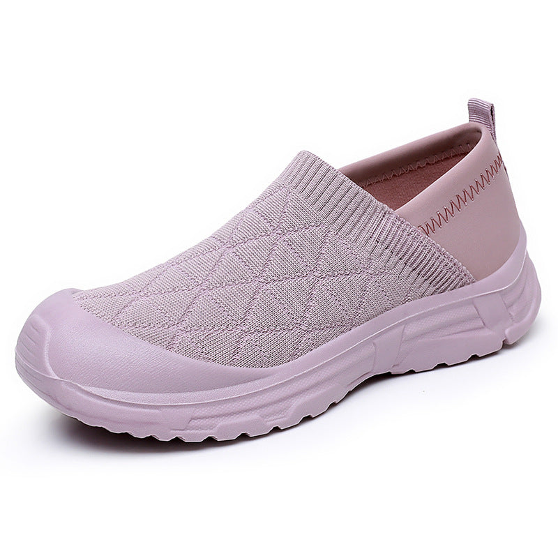 Dame Slip-On Walking Sneakers med polstret indersål og åndbart mesh Stilla