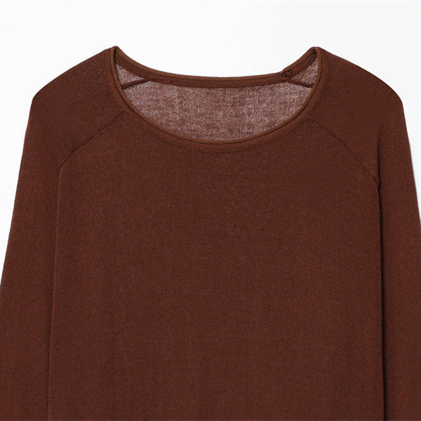 Femme Letvægts Langærmet Pullover Top Stilla