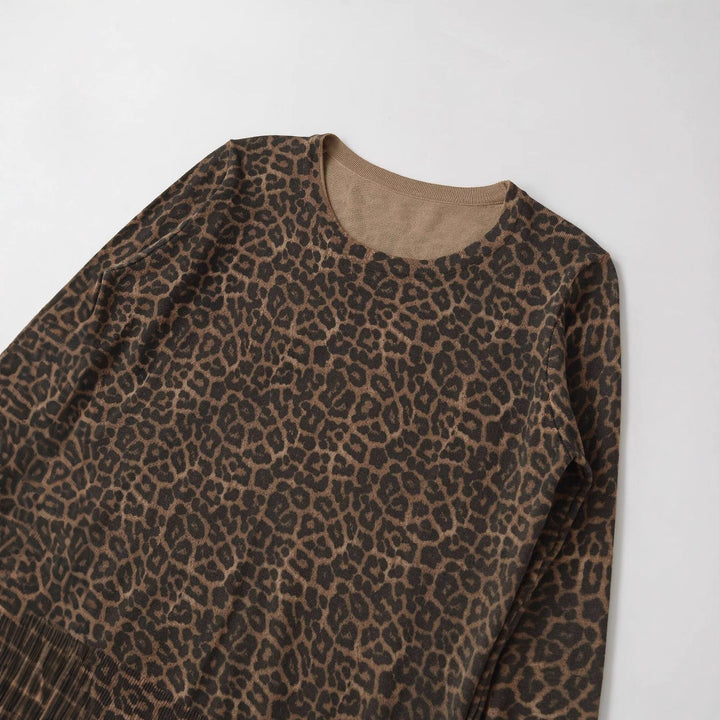 Dame Stilfuld Leoprint Top Stilla