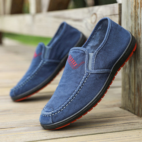 Herrer Suedeslippers Komfort Mokkasiner Stilla