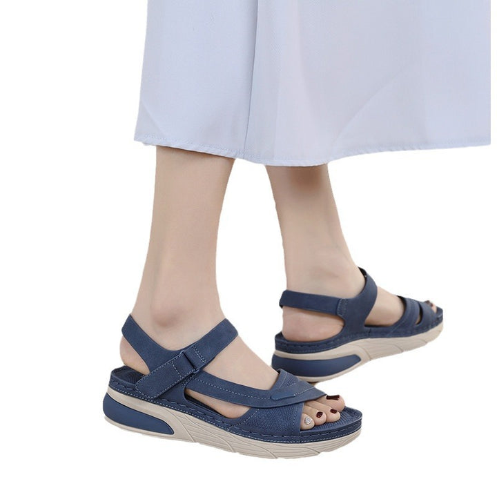 Dame komfort-sandaler med justerbare remme og polstret sål Stilla