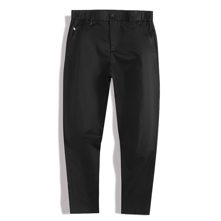 Herrer mode Chino-bukser med elastisk talje og sidelommer Stilla
