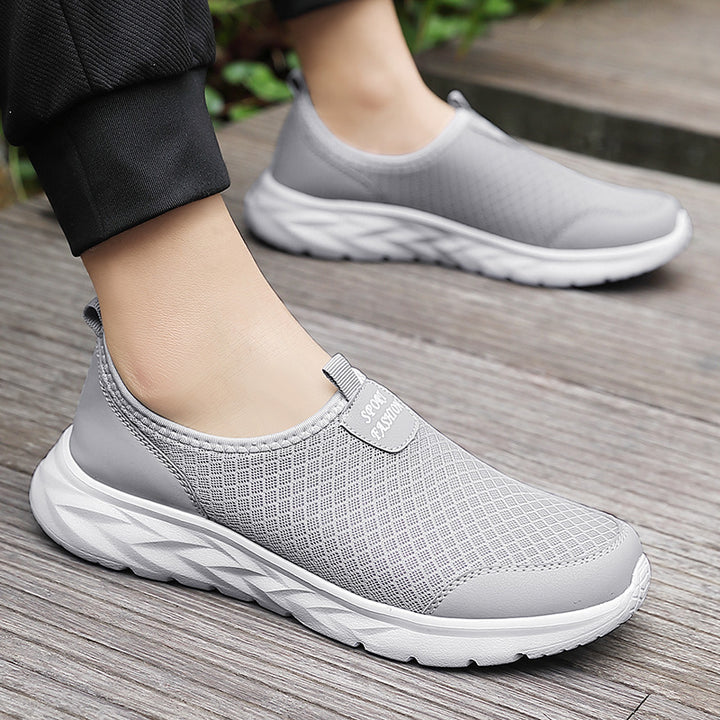 Herrer Slip-On Sportsneaker med åndbart mesh-design Stilla